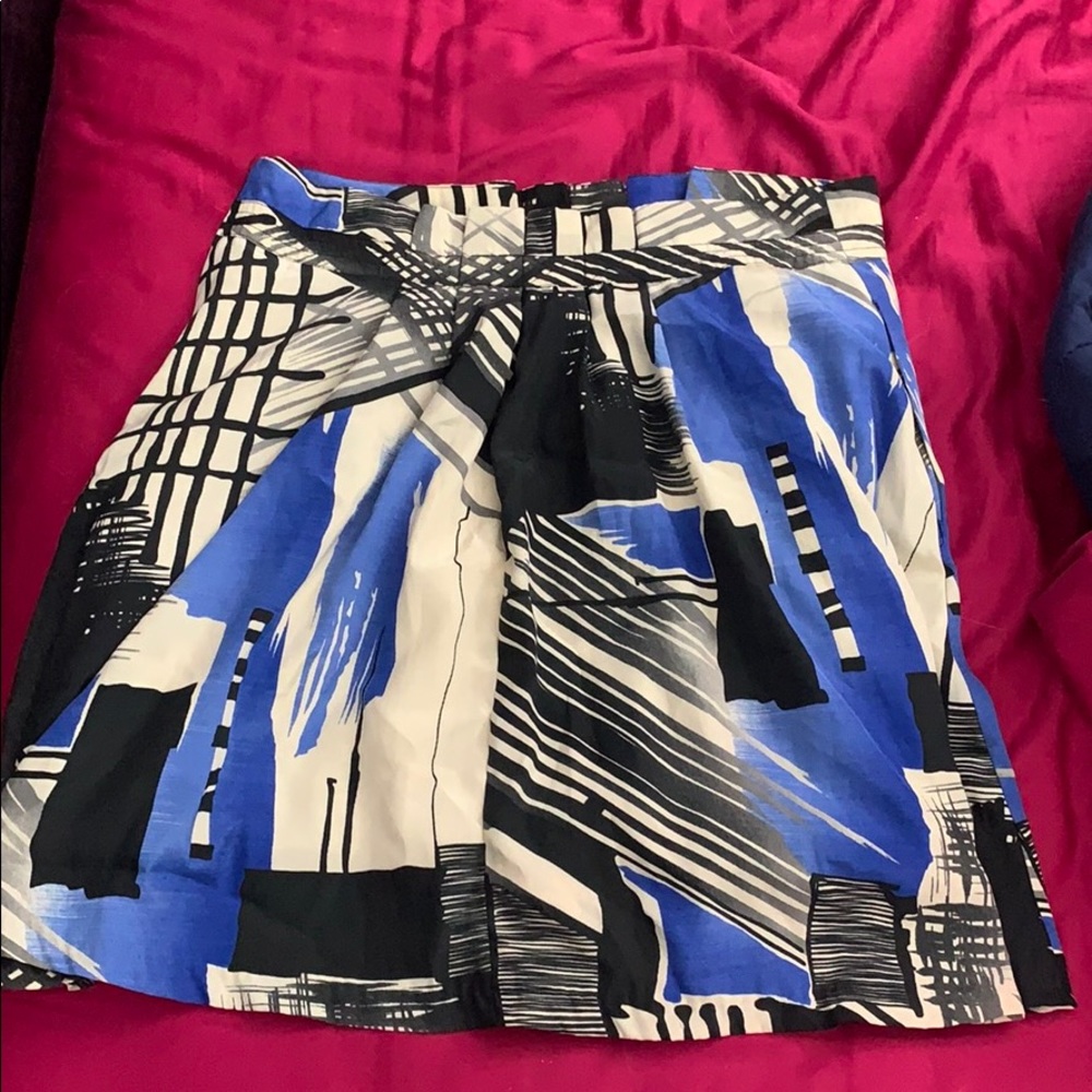 Pleated mini skirt